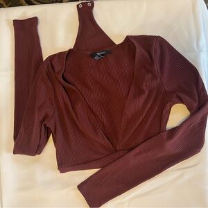 Forever 21 V Neck Bodysuit